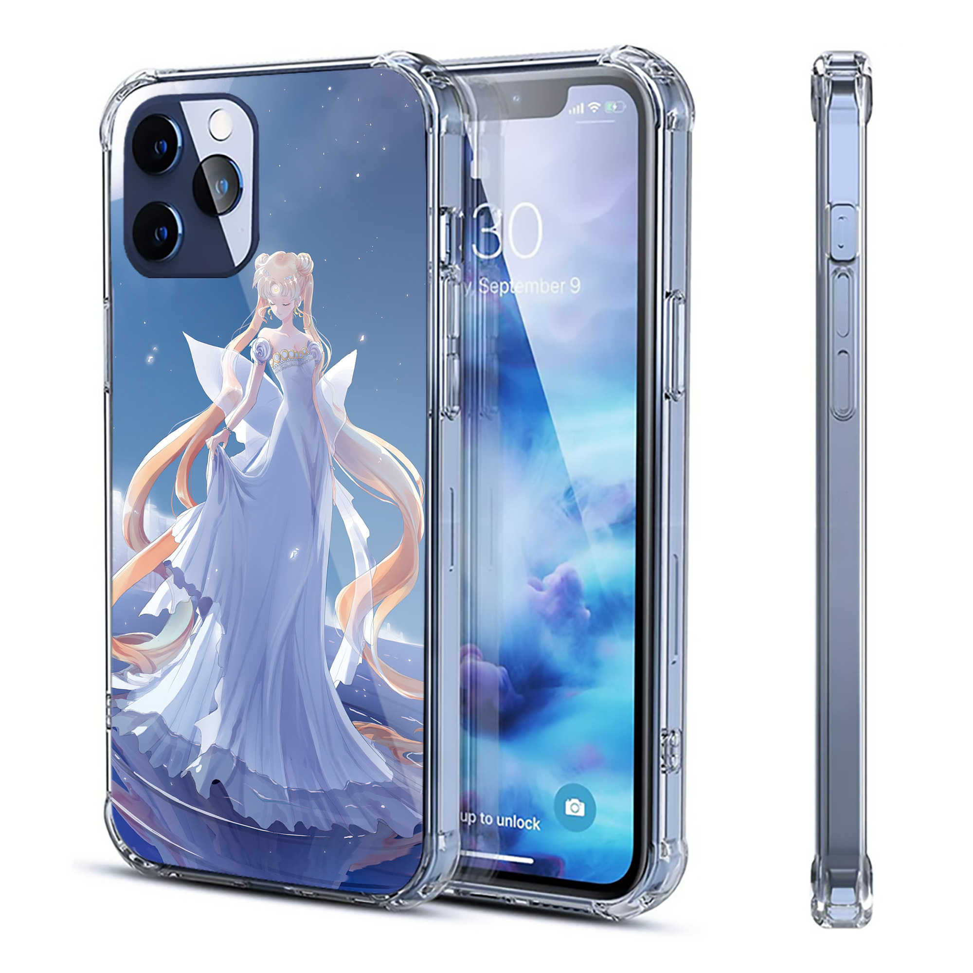 （画像用） 美少女戦士セーラームーン Sailor Moon 【iPhone 12シリーズ対応】透明スマホケース（クリアソフトケース）